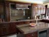 Classic Villa Cherry Wood Kitchen Cabinets With Stainless Steel Appliances