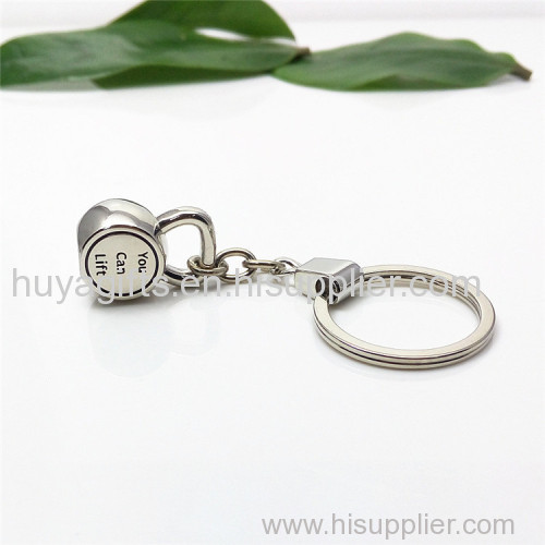 Custom Made Metal Lift Sport Keychains for Gym Souvenirs