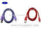 Colorful Iphone USB Cable Extender Durable Flexible High Speed USB Cord