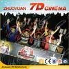 Dynamic Virtual Reality 7D Interactive Theater 8 / 9 Seat For Amusement Park