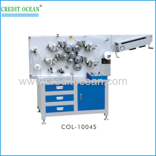 8 colors double-side high speed rotating trademark printing machine