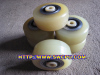 3 inch solid small pu rubber wheel bearings