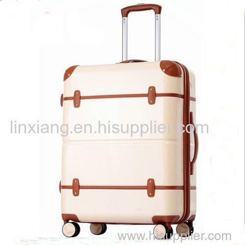 Pink Vintage Abs Suitcases Travel Luggage 3 piece Trolley Luggage