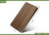 4000mAh Solid Walnut Wooden Portable Charger 110g With Polymer Battery Cell