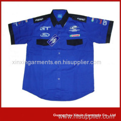 Custom racing team pit crew shirts