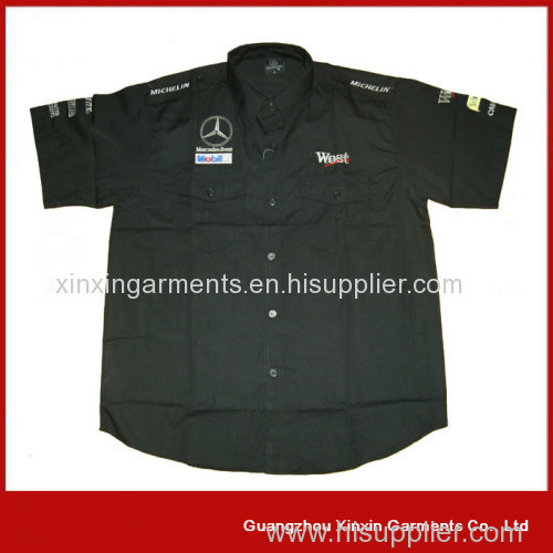 custom design black racing shirt manufacturer