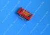Lightweight Red External SATA 7 Pin Connector Voltage 500V SMT Type