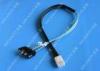 Flexible SAS To 4x SATA Forward Breakout Cable 3.3 Feet 30 AWG Style