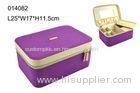 Luxury Jewellery Custom Packing Boxes Beautiful Purple Color OEM / ODM