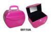 Pink Fancy PU Leather Trendy Cosmetic Bags Eco Friendly Makeup Packaging Boxes