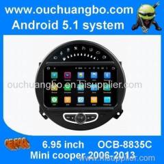 Ouchuangbo car gps radio stereo for mini cooper android 7.1quad core mirror link 2GB ram