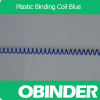 Obinder plastic spiral binding coil customized blue color good quality