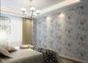 Embossed PVC Vinyl Wallpaper / Floral Interior Decorating Wallpaper Strippable