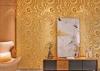 Golden Curve Removable House Decoration Wallpaper 0.7*8.4M For Room Walls