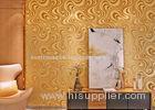 Golden Curve Removable House Decoration Wallpaper 0.7*8.4M For Room Walls