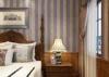 Embossed Black And Gray Striped Wallpaper Waterproof For House Interior Decor