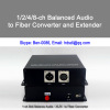 1 Channel Bi-Directional Balanced XLR Audio Over a Single ST Fiber Extender Kit