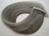 No shedding no tangle double drawn silky straight 100% human hair tape in hair extension