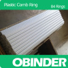 Obinder plastic comb ring binding 84rings white color