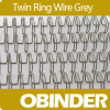 Obinder twin ring wire grey color( nylon coating)
