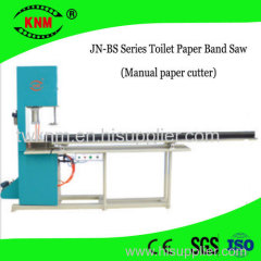 manual toilet paper cutter band saw cutting machine for small rolls