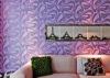 Modern Wall Covering Purple Geometric Removable Wallpaper For Bedding Room