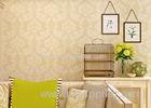 Golden Damask Pattern Modern Removable Wallpaper European Style For Living Room