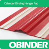 Obinder calendar binding hanger red color customized shape pattern