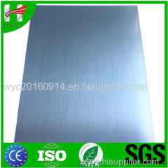 Hairline finish film laminated steel sheets