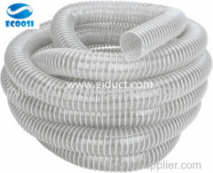 PVC flexible air ventilation ducting hose with PVC coated steel wire helix