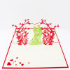 Wedding 4-Wedding Invitation-Laser cut-Pop up card-3D card-Handmade card-Paper cutting