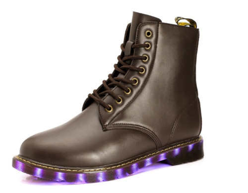 New Arrival Men Martin Boots with LED