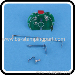 Customized stainless steel battery clip for PCB mounted