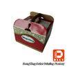 Sturdy Cardboard Fancy Wedding Cake Boxes Big Glossy Lamination Handle