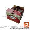 Sturdy Cardboard Fancy Wedding Cake Boxes Big Glossy Lamination Handle