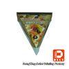 Glossy Varnishing Food Grade Pizza Packaging Boxes Triangle Single Slice Pizza Box