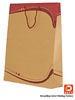 Customized Delicate Big Kraft Paper Wedding Gift Bags UV Coating Surface