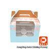 250 Grams Ivory Board Paper Food Boxes Single Cupcake Boxes With Window