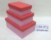 Pink Small Rectangular Handmade Cardboard Boxes Base And Lid For Gift Storage