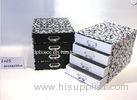 Four Layer Stationery Storage Drawer Gift Box Glossy Lamination With Metal Handles