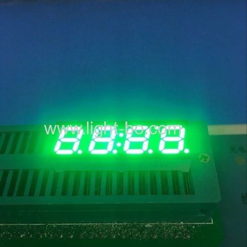 Pure Green common anode 4 digit 0.28" small 7 segment led display for home appliances