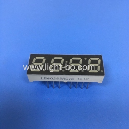 Pure Green common anode 4 digit 0.28" small 7 segment led display for home appliances