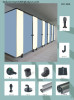 toilet cubicle accessories nylon material