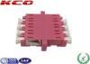 OM3 LC Fiber Optic Adapter 4 Ways Single Mode IEC Standards Customized