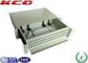 Steel Fiber Optic Terminal Box Rack Mount Fiber Optic Patch Panel 2U with LC Adapters