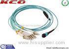 Single Mode MTP MPO Fiber Breakout Cable 8 Cores LC 10G OM3 Patch Cord