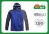 Breathable Outdoor Softshell Jacket Blue Color OEM / ODM Acceptable