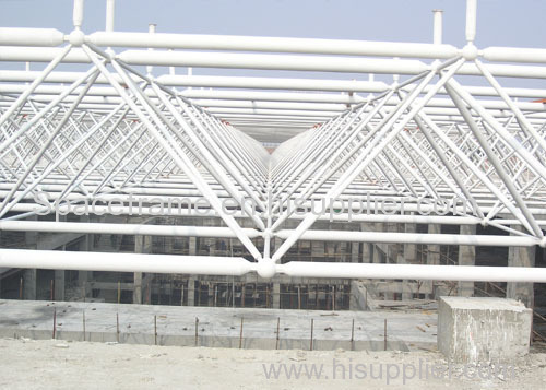 Steel structure roofing space frame canopy steel building shed