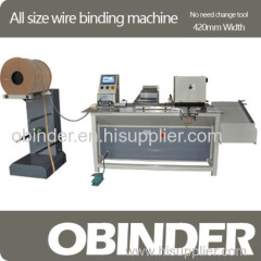 Obinder all size wire binding machine (no need change tool)