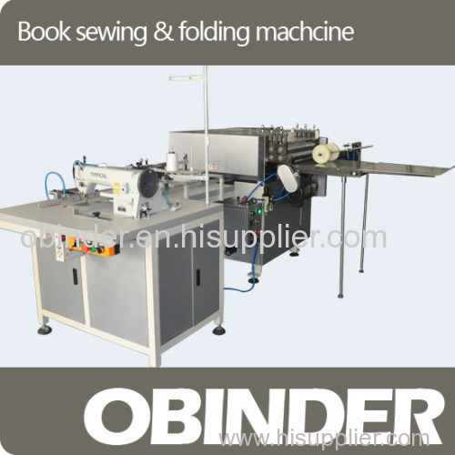 Obinder automatic book(passport) thread & folding machine